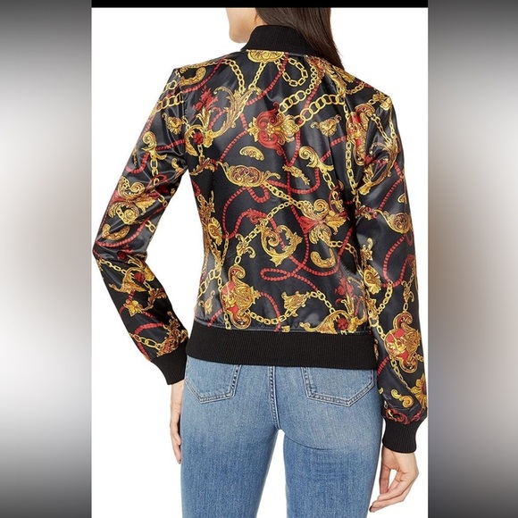True Religion XL true chain satin baroque print zippered jacket. - Picture 13 of 13